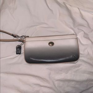 Coach ombré wristlet wallet EUC